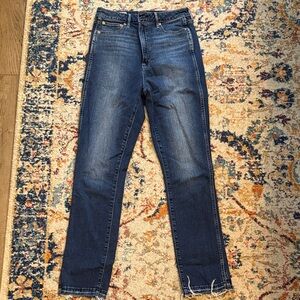 GAP Women's Vintage Slim Sky High Jeans - Dark Blue